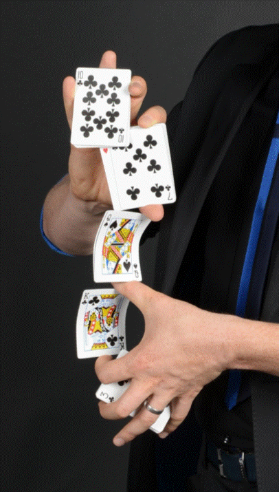 photo #4 Martin John Berkshire Close-up Table Magician Multiple Card Flourish