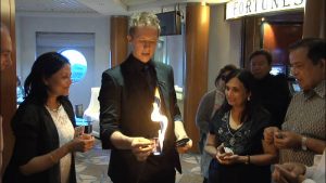 Close-up Magician London Martin John Magic With Fire